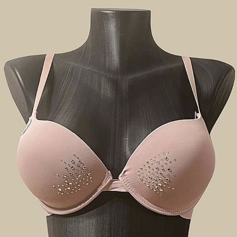 Pastel Pink Padded Power Push Up Bra